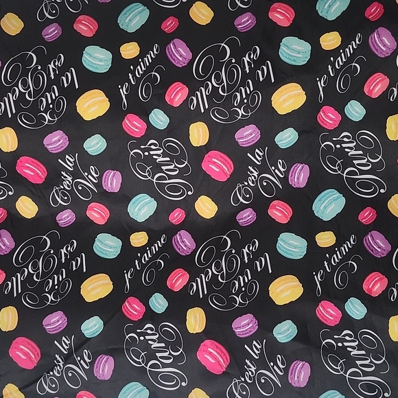 Lamcome Paris C'est la Vie cloth lined tote bag - Picture 2 of 6